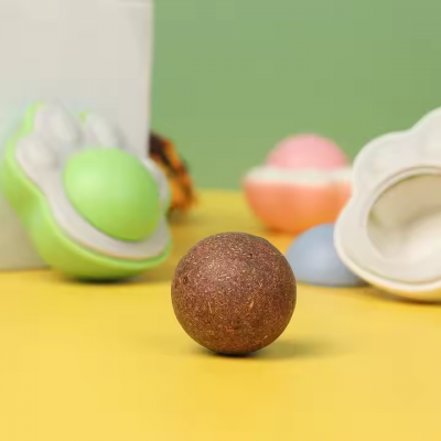 New Interactive Cat Toys Pet Supplies New Hot Selling Catnip Ball Gall Fruit Licks Cat Teeth Toy Mint Rotating Ball photo-2