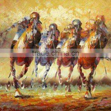 new handmade horse wall art canvas oil painting handmade home decor