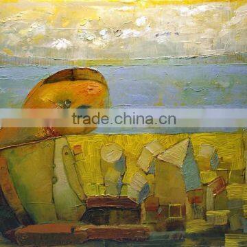Abstract People Scenery Oil Painting on Canvas for Living Room photo-5