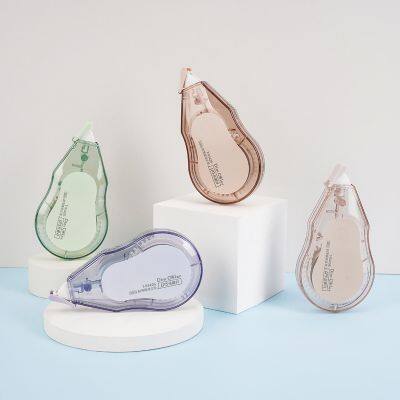 Customized 20m New Design Creative Plastic Correction Tape PET Clear Film School and Office Supplies Correction Roller
