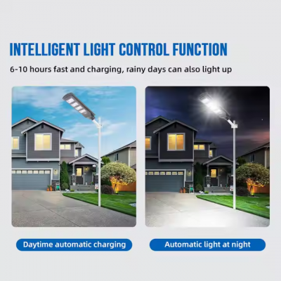IP65 Outdoor Waterproof ABS 30W 60W 90W 120W 150W All in One Integrated LED Solar Street Light photo-4