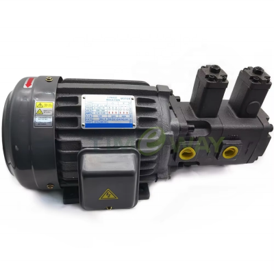 VCM Double Vane Pump VCM-DF40-A-20A-10 Hydraulic Vane Pump Motor Group 2hp 1.5KW 3-Phase High Efficiency and Energy Savin photo-4