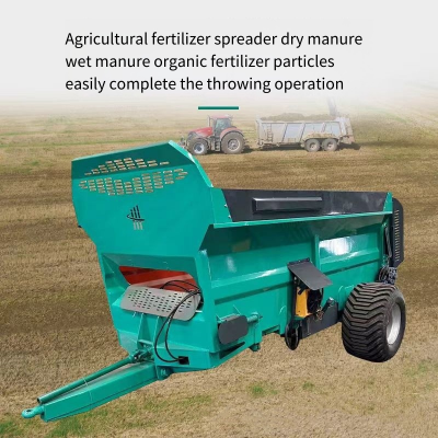 Fully Automatic Three-wheel Manure Spreader, Fertilizer Applicator for Tujia Fat Cattle Farm, Diesel-powered Manure Spreader photo-2
