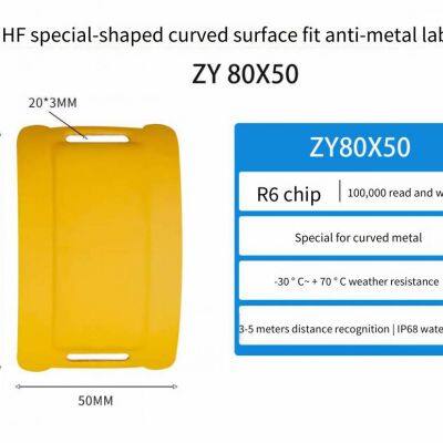 Rfid Flexible Anti-metal Electronic Tag, Passive Chip, Ultra-high Frequency, Curved Surface, Bendable Radio Frequency Identification Tag photo-2
