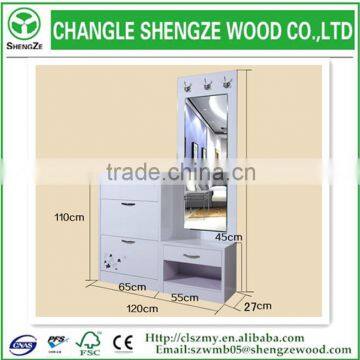 New Desigh Factory Custom High Quality Shoe Cabinet With Mirror photo-3