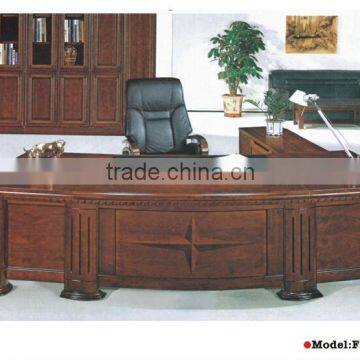 Luxury executive modern half round office desk