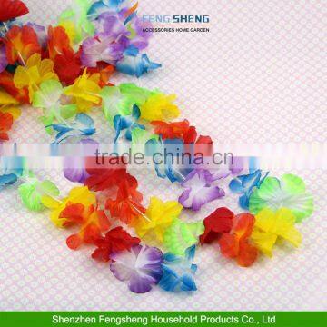 Flower Garlands Necklace Hawaiian Tropical Beach Party Unisex Fancy Dress photo-4
