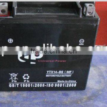 Maintenance Free Motorcycle BatteryTYX14-BS 12v12ah