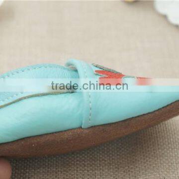 2016 Fashion Style Leather Shoes Crab Full Cowhide Infant Baby Shoes Blue Newborn Soft Bottom Prewalkers photo-5