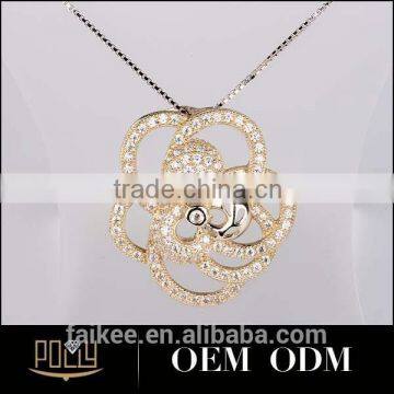 Not to be Missed Goods Stone Silver Pendant Silver Flower Pendant