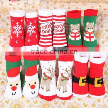 New Cotton Cute Christmas Theme Children Sock Thick Warm Baby Socks