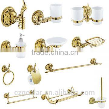 GT-128 Elegant design golden toilet accessories