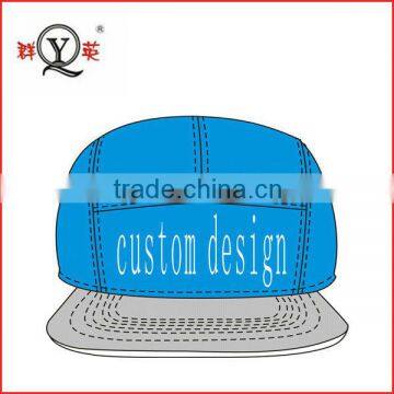 Custom OEM 5 Panel Cap embroidered logo