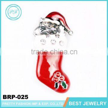 Wholesale Christmas Jewelry Cute Animal Christmas Enamel Bear Brooch Pins photo-2