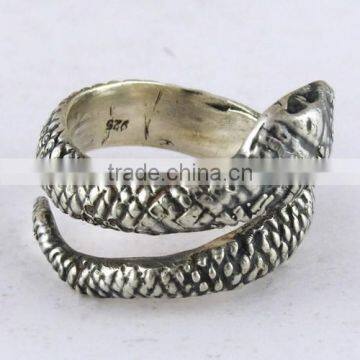 Perfect Oxidized Snake Design 925 Sterling Silver Ring, Wholesale Silver Jewellery, Online Silver Jewellery