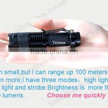 (120091) Aluminum AA Battery Zoomable Small Waterproof Flashlight photo-4
