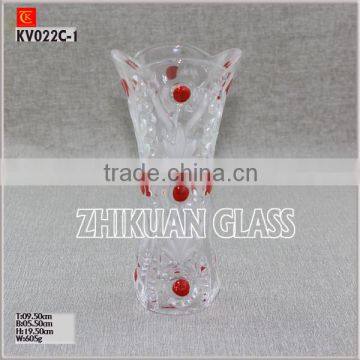 Machine Pressed Glassware Glass Colored Vase