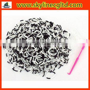 600pcs loom rubber bands + 24pcs clips + 1 hook for Kids DIY bracelets