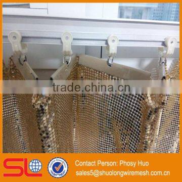 Beautiful metallic fabric cloth, metal fabrication drapery, metal mesh curtain