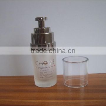 30ml lotion glass bottle with mental pump