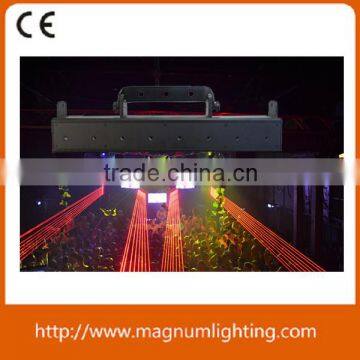 New design single RGB color 8 heads sky laser stage beam light