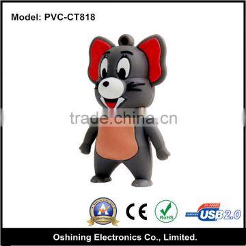 Lovely Mouse Shape Cartoon PVC USB Flash Drive ( PVC-CT818 )