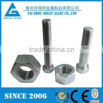 HastelloyC-276 UNS N10276 stainless steel bolt and nut m28