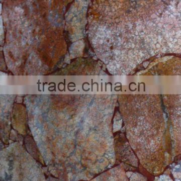 natural semiprecious gemstone red coral slab