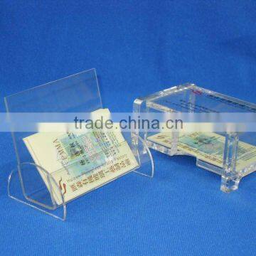 Desk top business card holder