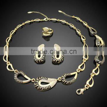 wholesale african gold filled costume four jewelry set brazilian costume jewelry