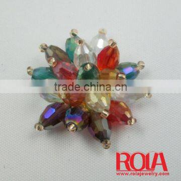 crystal rhinestone neckline handmade applique for garment