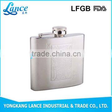 2016 New Design Stainless Steel Laser Hip Flask Bling Flasks
