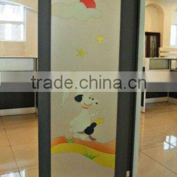 Aluminum glass door