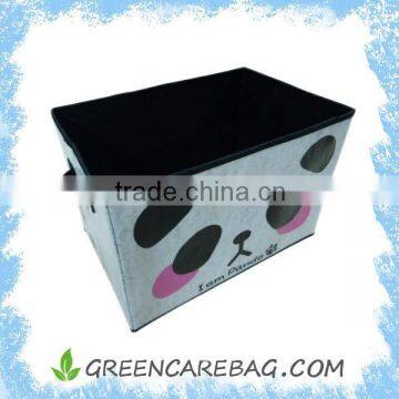 Foldable cardboard non woven storage boxes