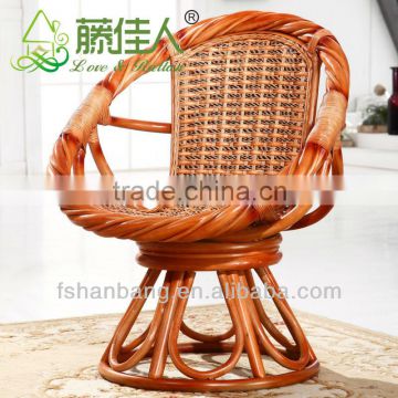 Fashion Outdoor Leisure Cane Coffee Shop Swivel Chair