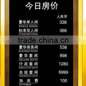 Free Standing Hotel Exchange Rate Board/number Board photo-4