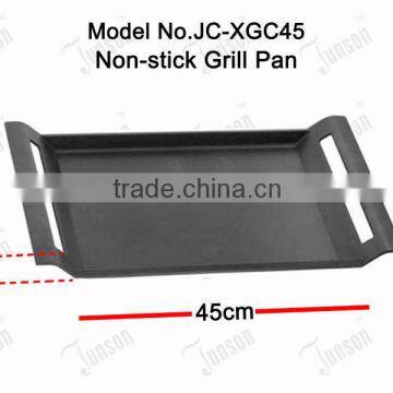 45cm Die Casting Aluminum Grill Pan/Non-stick Coating Flat Grill Pan photo-2
