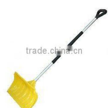 54.3-inch Blue Heavy Duty Plastic Snow Pusher with D-Grip