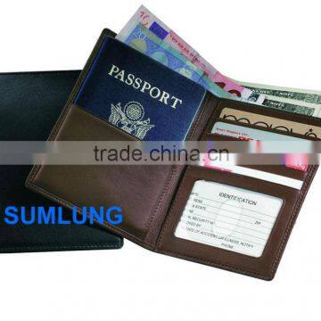 RFID Blocking Wallet for Credit Card and Passport Nappa Leather offer OEM logo