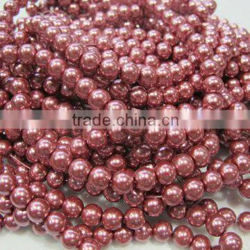 6mm top quality pearl glass bead,mix order round glass 74