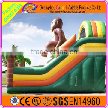 Monkey inflatable dry slide for sales