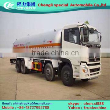 Customized hot sell dongfeng lpg gas cylinder trucks for sale 8x4 LPG truck with dispenser and pump