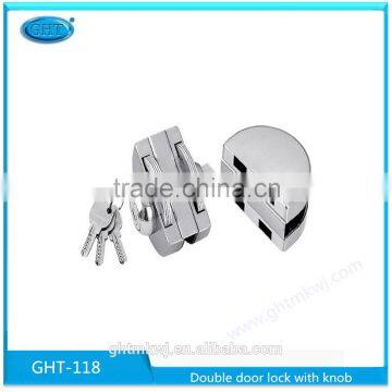 Double door lock with knob,the accessory of glass door