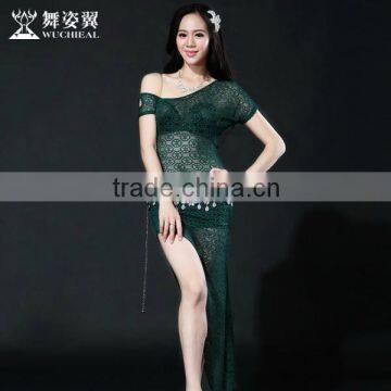 Wuchieal Sexy Lace Women Belly Dance Dress photo-2