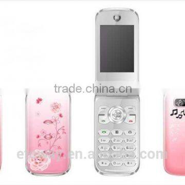 2.4 inch metal cover cellphone cheap flip phone