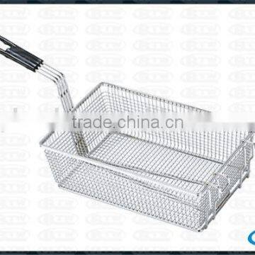 Standard McDonald's Fry Basket With Plastic Coated Handle for Commercial Kitchen photo-3