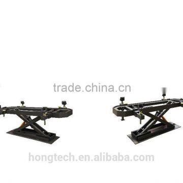 CE Mini car chassis bench/ scissor car body bench