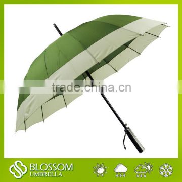 Promotionl green golf umbrella