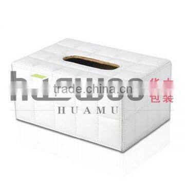 Fashionable & Exquisite white square tissue box