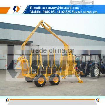 Sugarcane Trailer, Log Trailer with Hydraulic Telescopic Crane